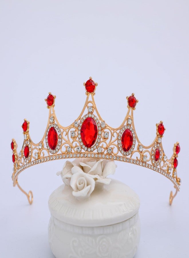 FORSEVEN Crystal Tiaras Birthday Crown for Women Wedding Rhinestones Princess Party Headbands Hair Accessories for Women Halloween Decorations Headband - Image 5